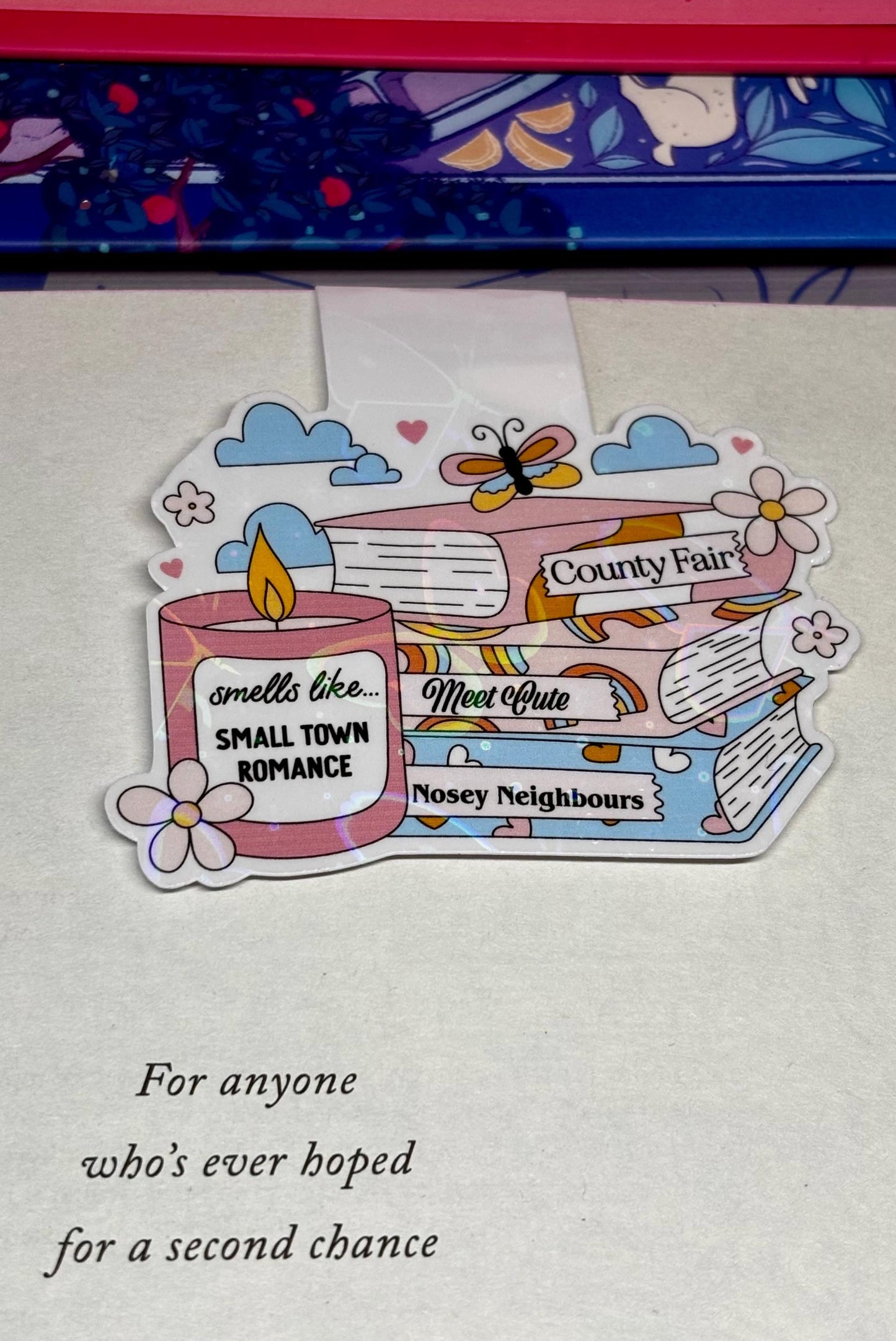 Smells Like Small Town Romance Magnetic Bookmark
