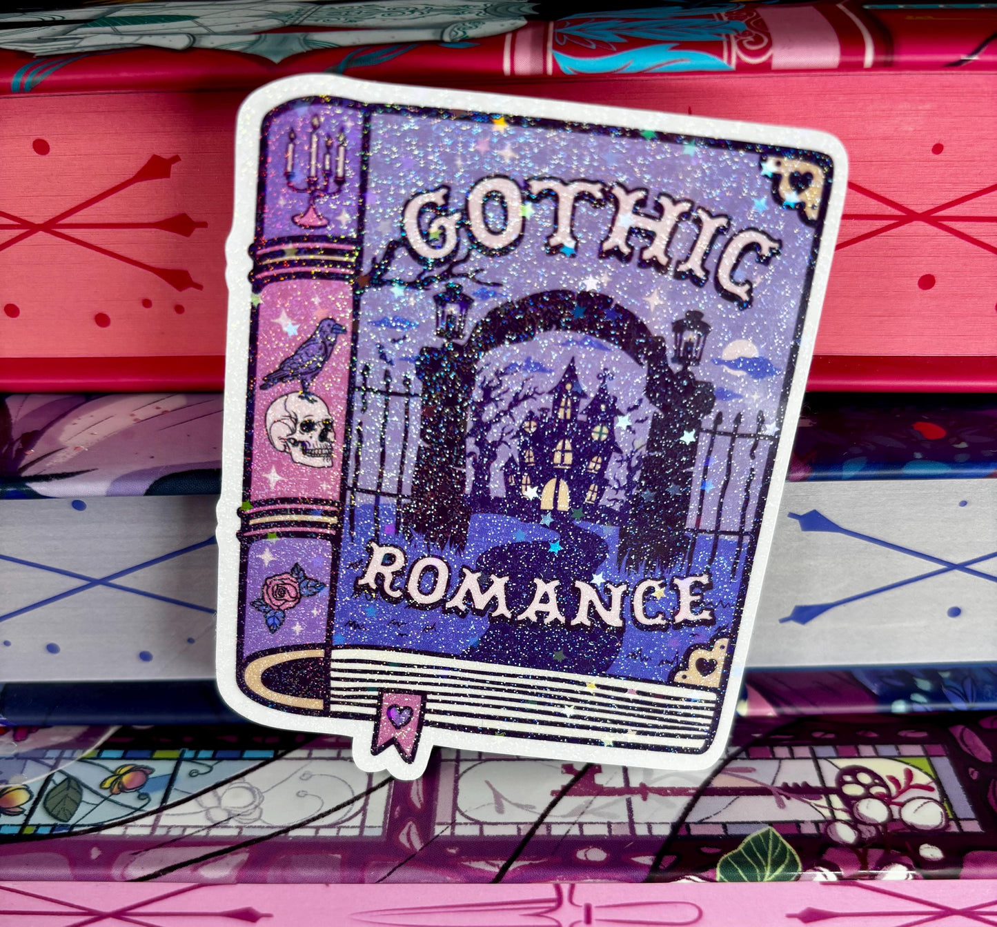Gothic Romance Book Sticker