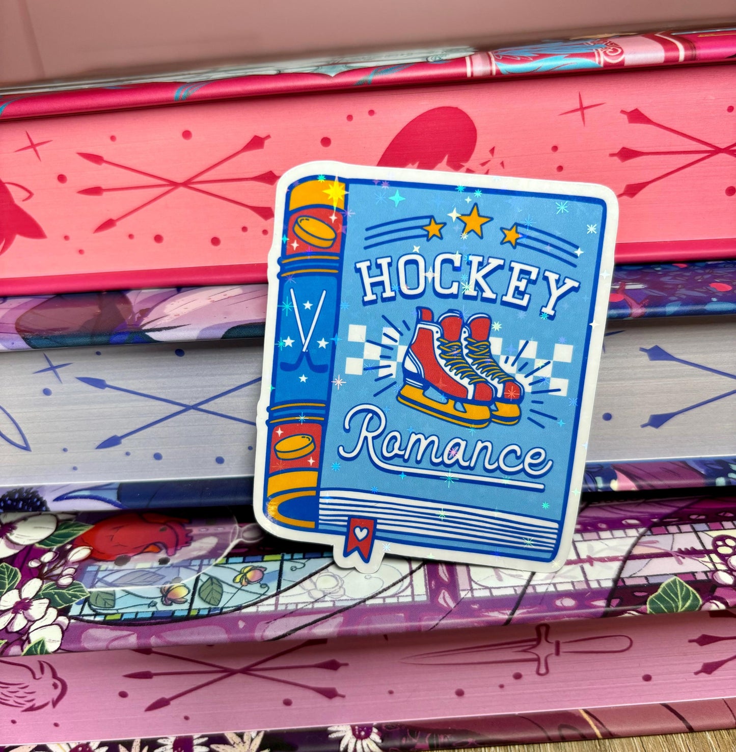 Hockey Romance Book Sticker