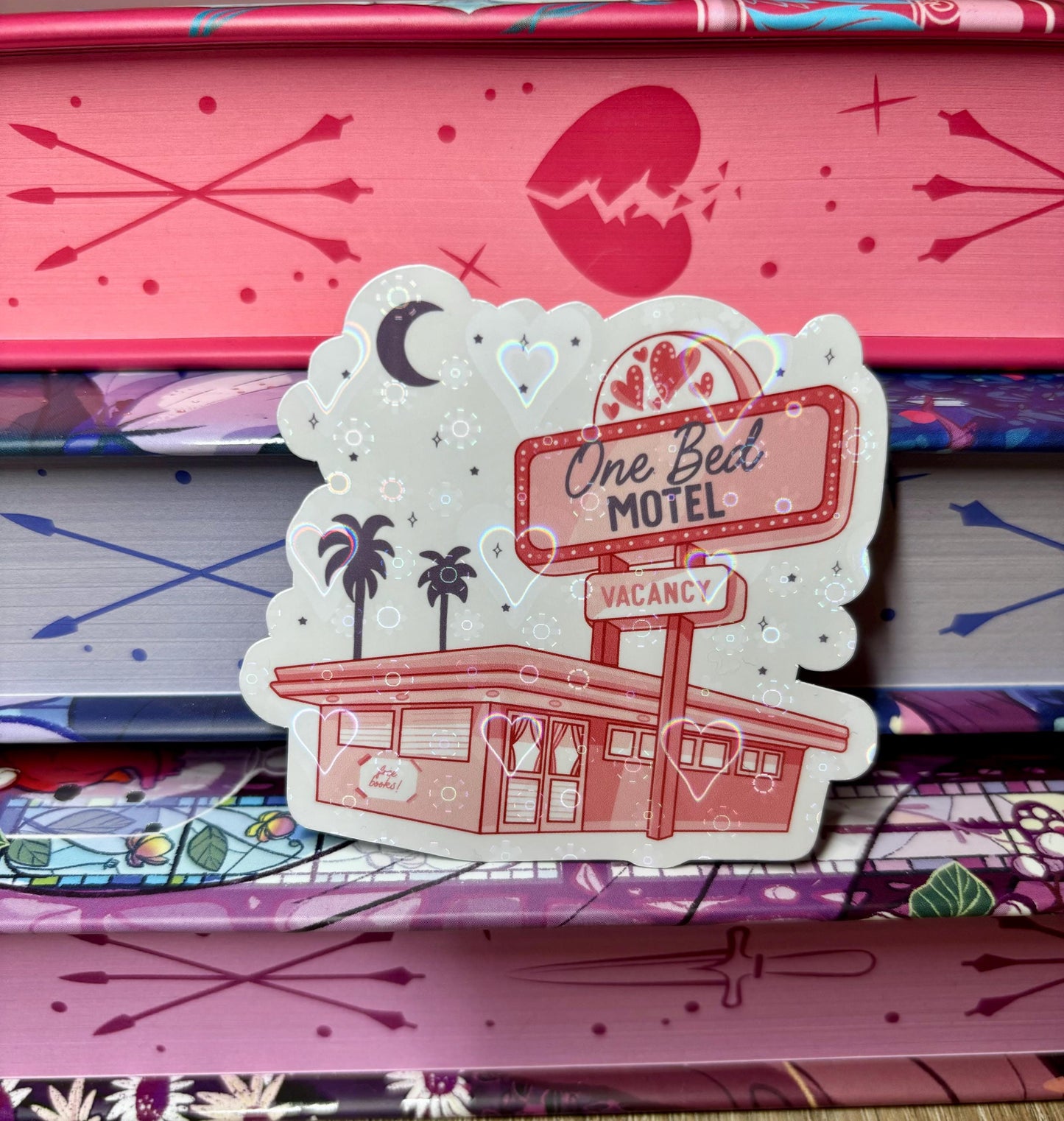 One Bed Motel Vacancy Sticker