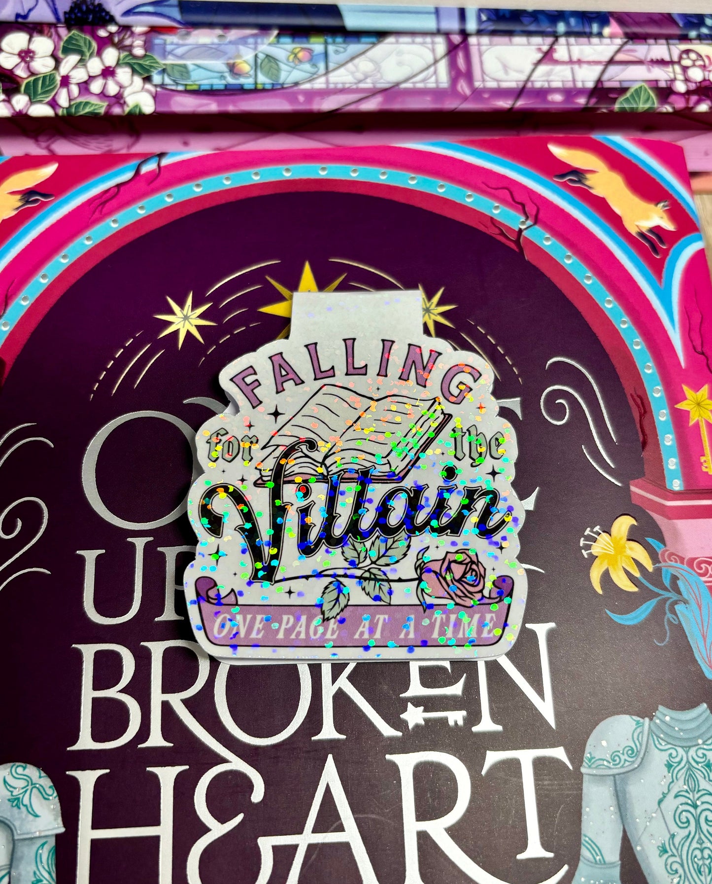 Falling For The Villain One Page At A Time Magnetic Bookmark