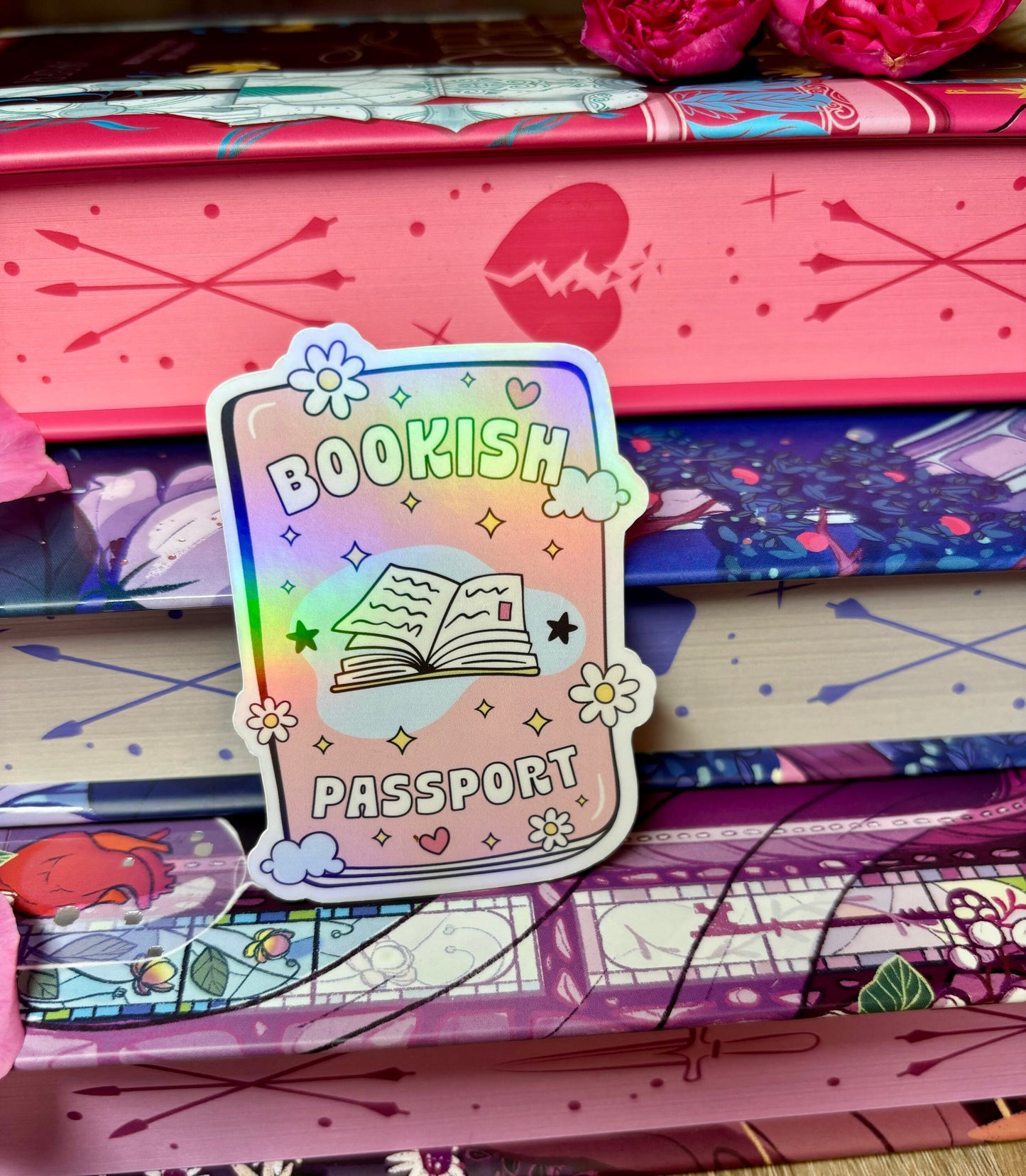Bookish Passport Sticker