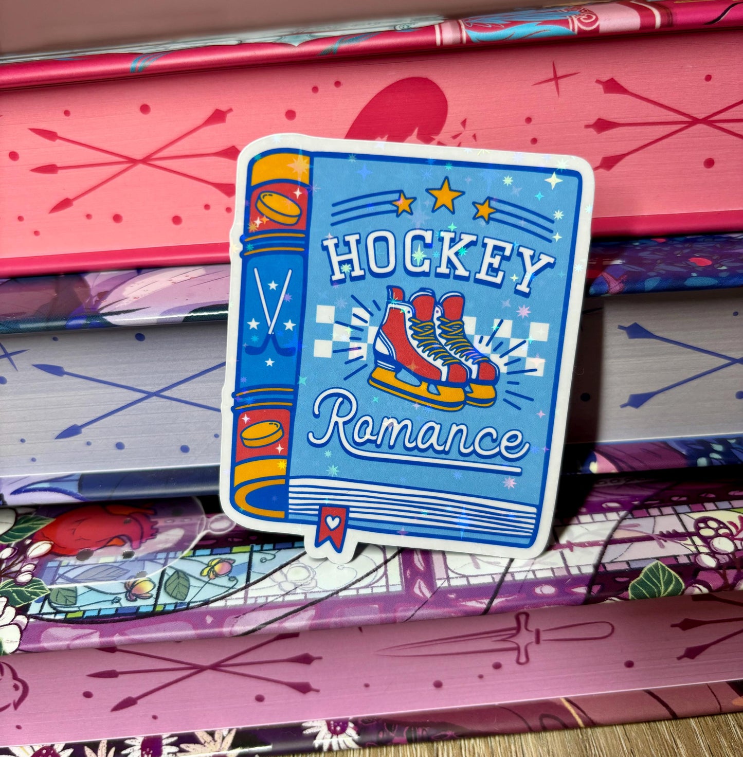 Hockey Romance Book Sticker