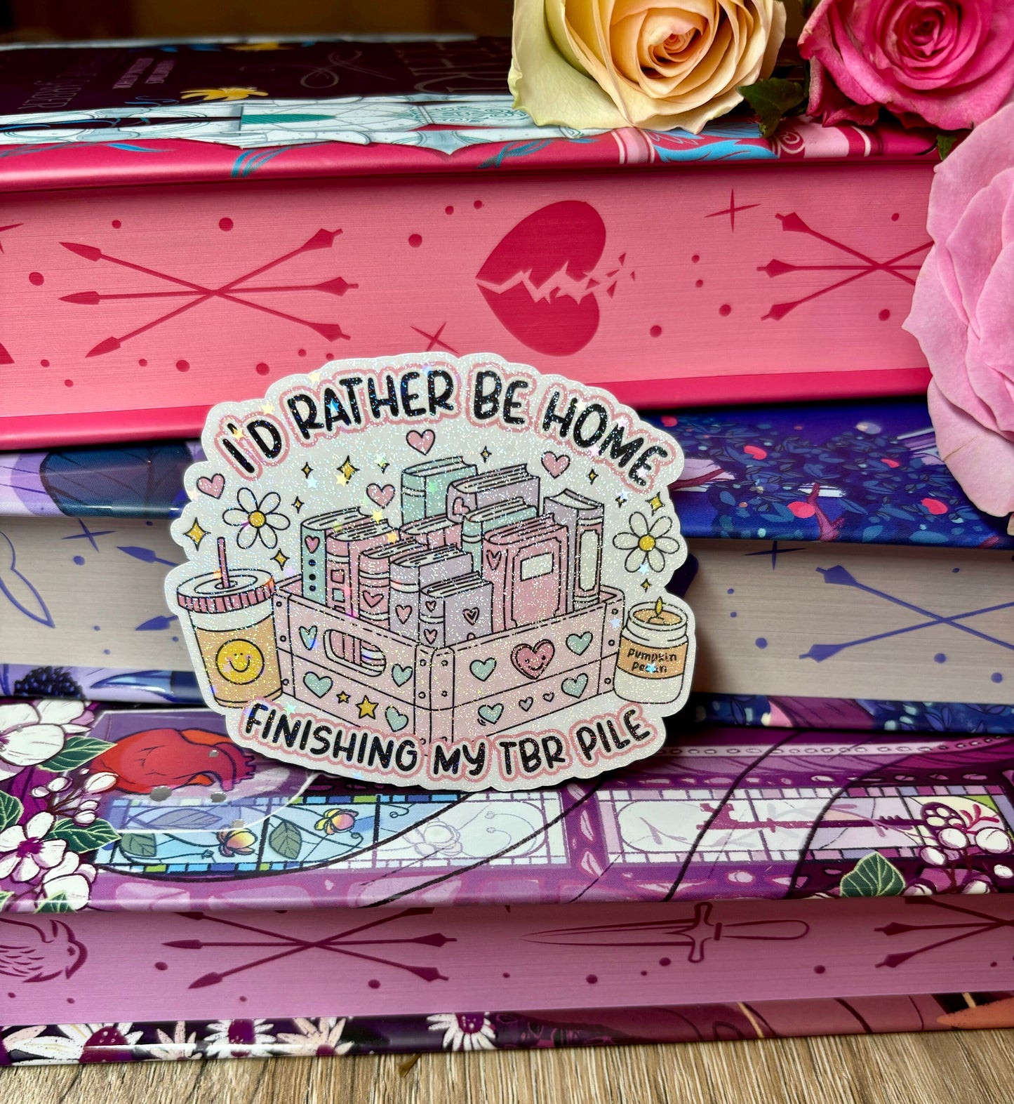 I'd Rather Be Home Finishing My TBR Pile Sticker