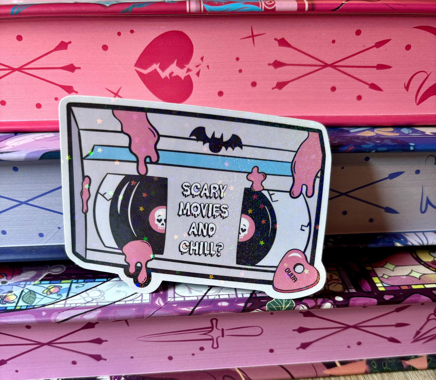 Scary Movies And Chill? Sticker