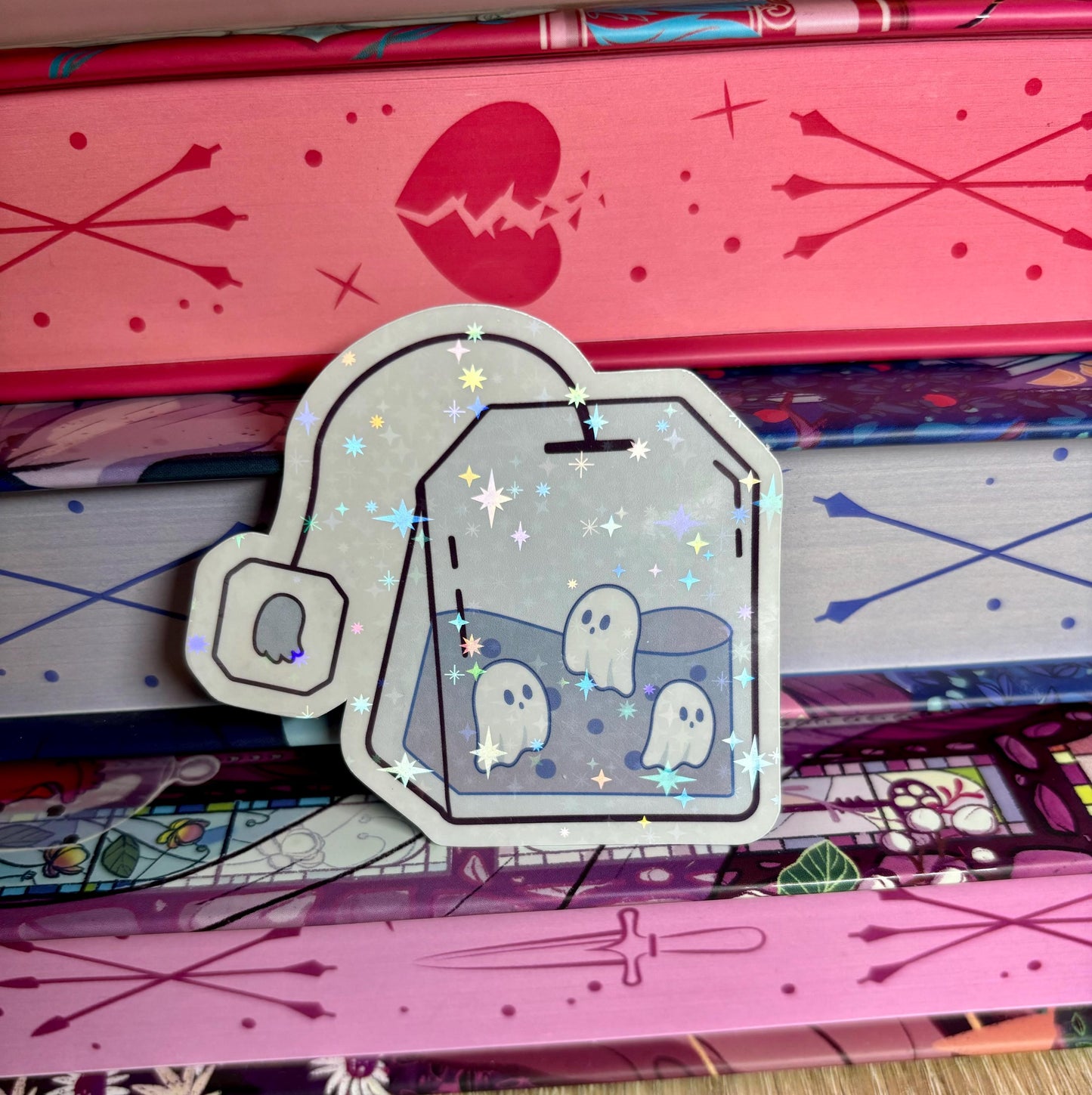 Cute Ghostea Teabag Sticker