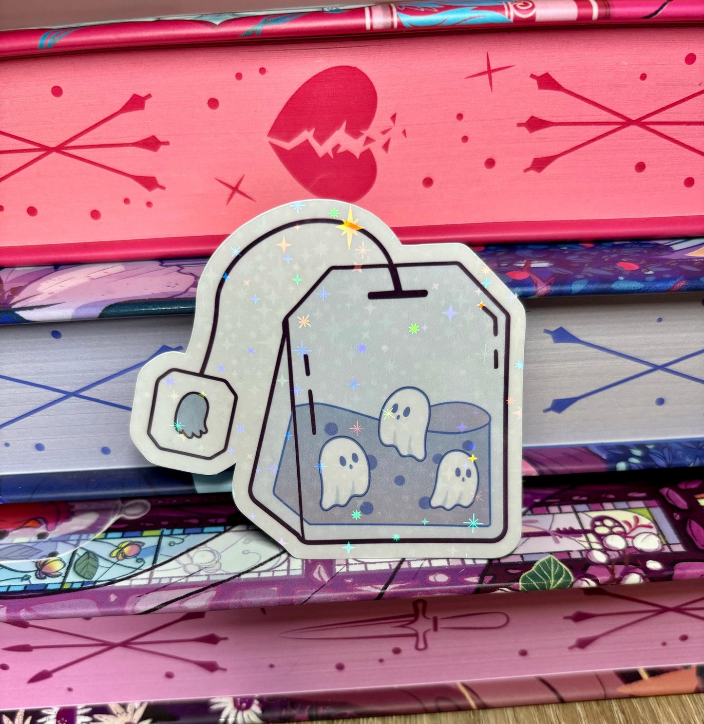 Cute Ghostea Teabag Sticker