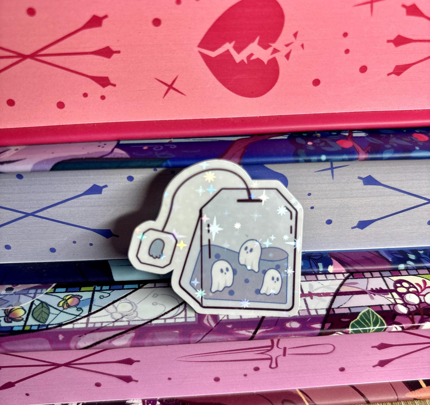 Mini Cute Ghostea Teabag Sticker