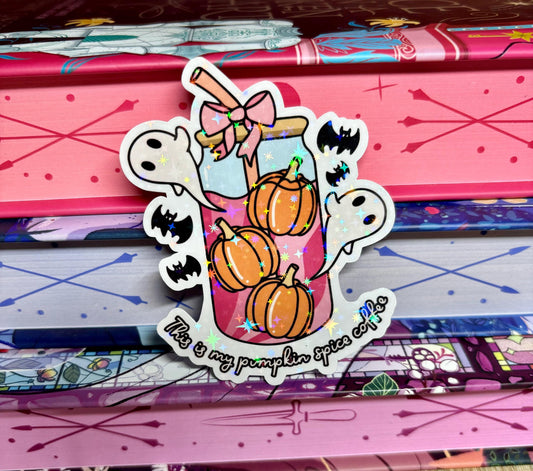 This Is My Pumpkin Spice Coffee Sticker