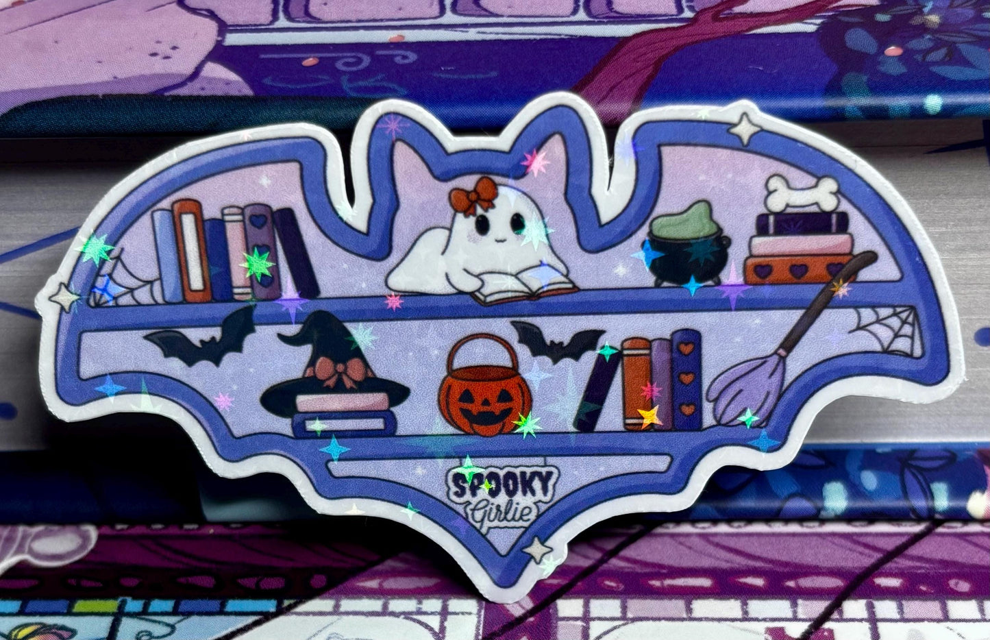 Mini Bat Bookshelf Sticker