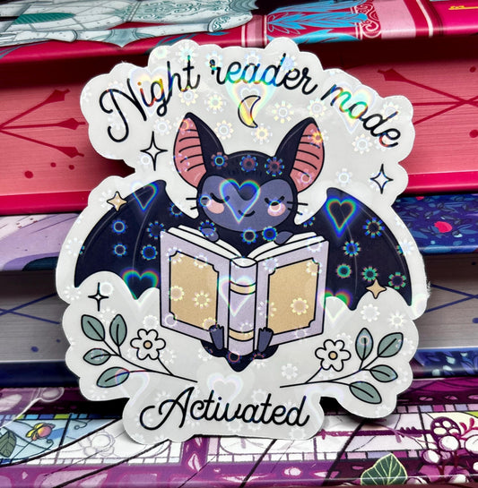 Night Reader Mode Activated Sticker