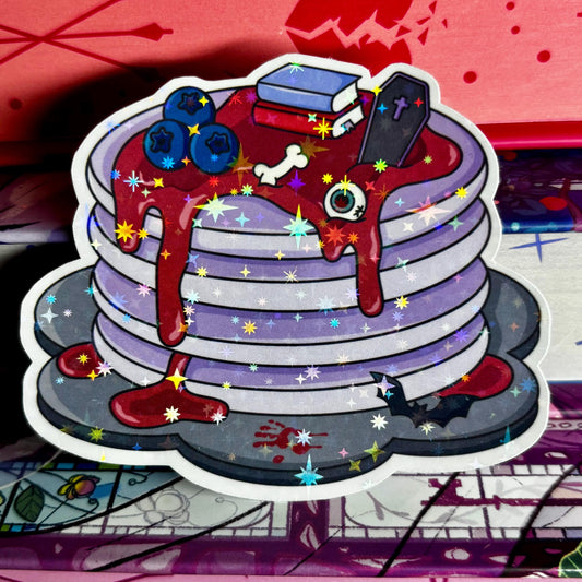 Halloween Books Pancake Stack Sticker
