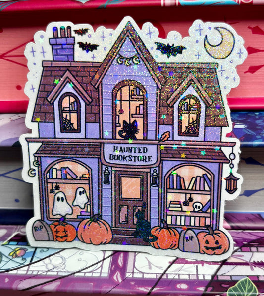 Haunted Bookstore Sticker