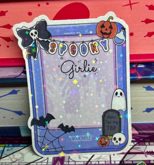 Spooky Girlie Kindle Sticker
