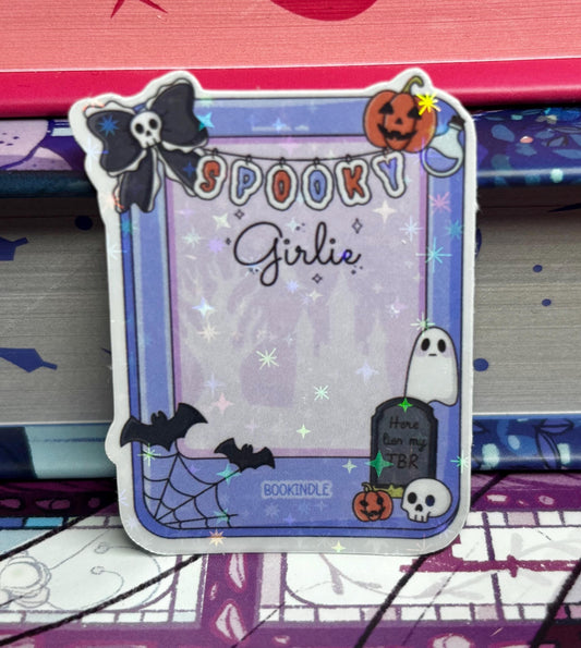 Mini Spooky Girlie Kindle Sticker