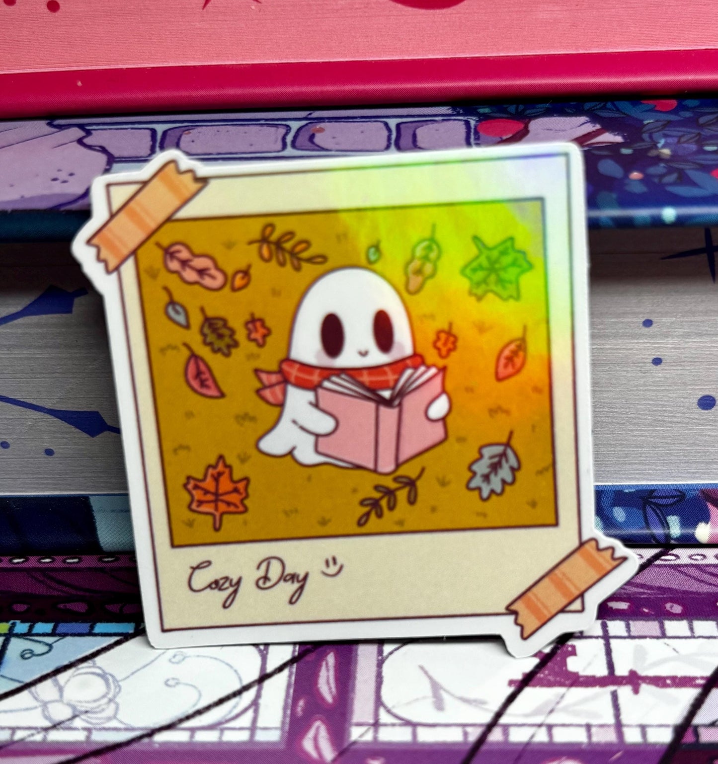 Mini Cosy Day Ghost Picture Style Sticker