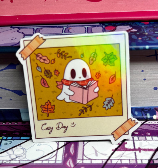 Mini Cosy Day Ghost Picture Style Sticker