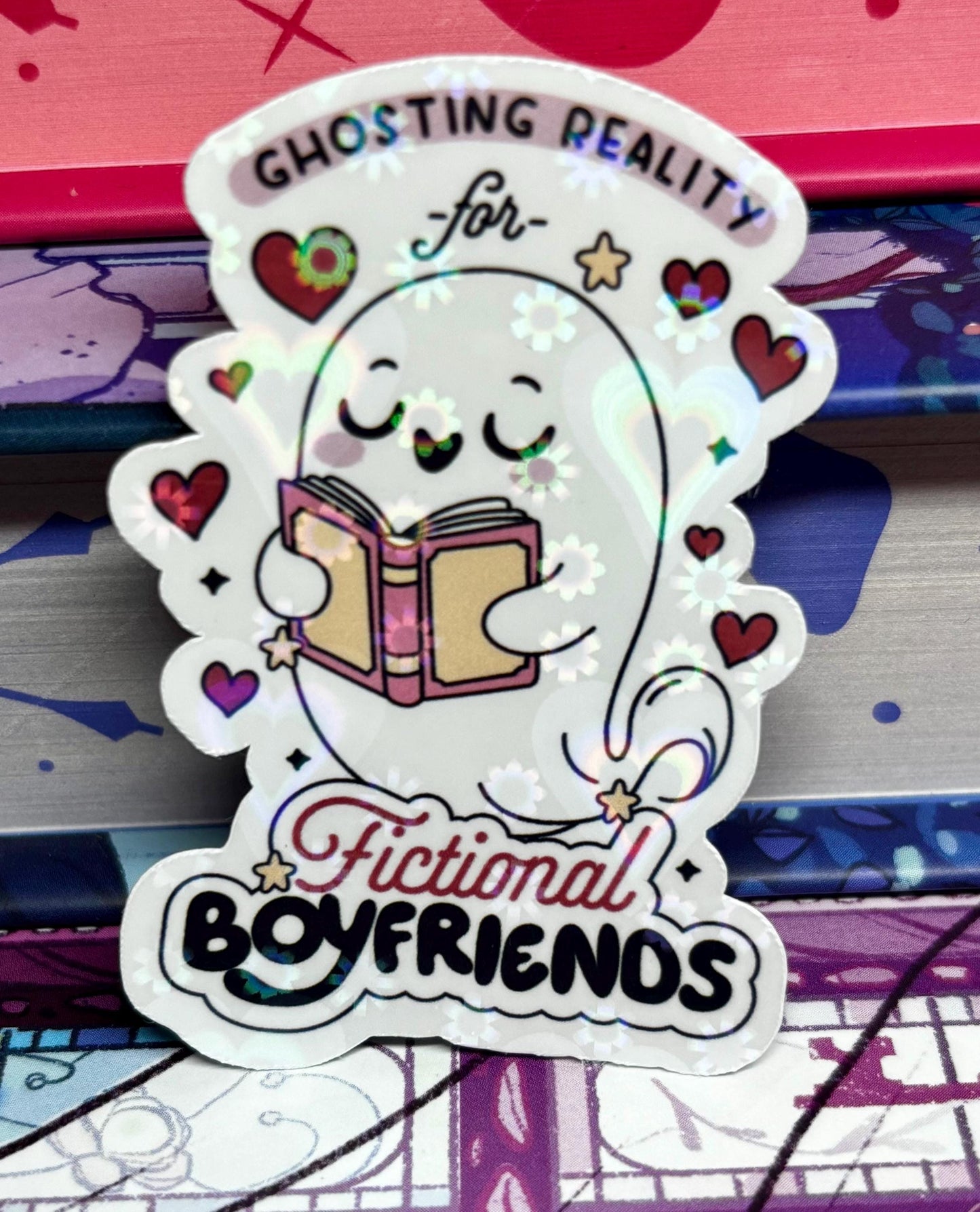 Mini Ghosting Reality For Fictional Boyfriends Sticker