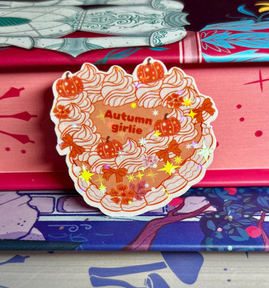 Mini Autumn Girlie Cake Sticker